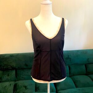 Dainty blank and pink tank top camisole blouse